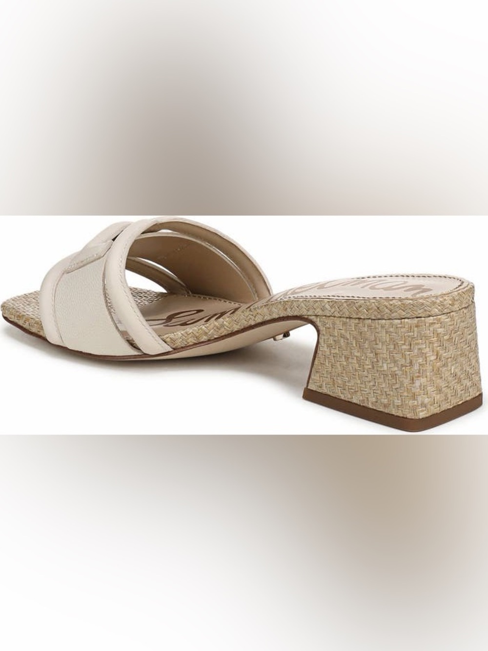 Sam Edelman Cream Open-Toe Slide Sandals - Picture 5 of 10